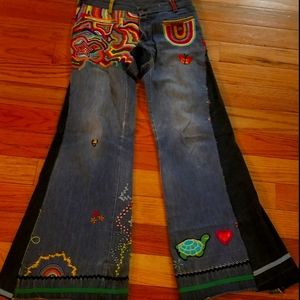 Vintage funky hippie jeans
